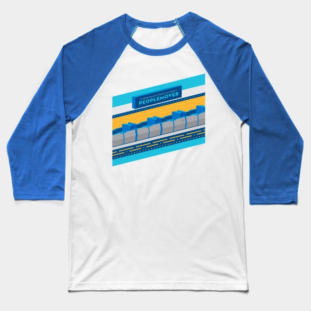 People Mover Baseball T-Shirt by ryancano